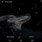 Além do papel de parede animado para Android Brilhar, baixar do arquivo apk gratuito da imagem de fundo Lobo e lua.
